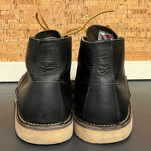 Red Wing Shoes Chukka heritage Boots Black Leather Men 11.5 D 3320 USA Made - Picture 5 of 10